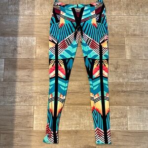 B Swim Colorful Geometric Print Leggings
